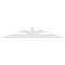Ekena Millwork Richland Architectural Grade PVC Gable Bracket, 72"W x 12"H x 2"D x 4"F, 4/12 Pitch GBP072X12X0204RIC00 - alternate 4